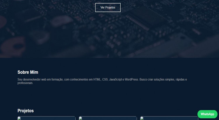 Criação de sites institucionais   profissionais Sites em HTML, CSS, JavaScript e WordPress